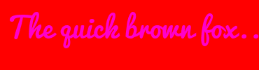 Image with Font Color FF00CB and Background Color FF0000